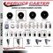 Service Caster 3.5'' Hard Rubber Swivel 1-3/4'' Expand Stem Caster Set 2 Total Lock Brakes, 4PK SCC-EXTTL20S3514-HRS-2-S-2-134 - alternate 5